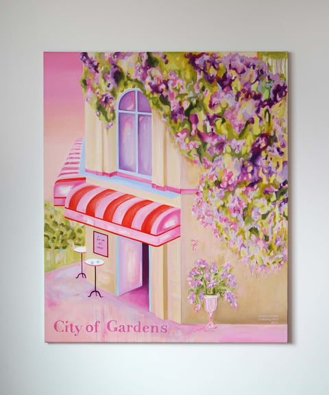 City of Gardens 07 - Obraz olejny 120x100 cm