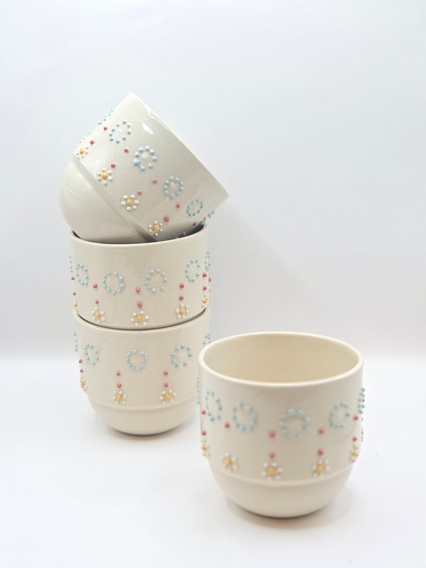 Czarka 300 ml - jasnokremowa czarka ceramiczna