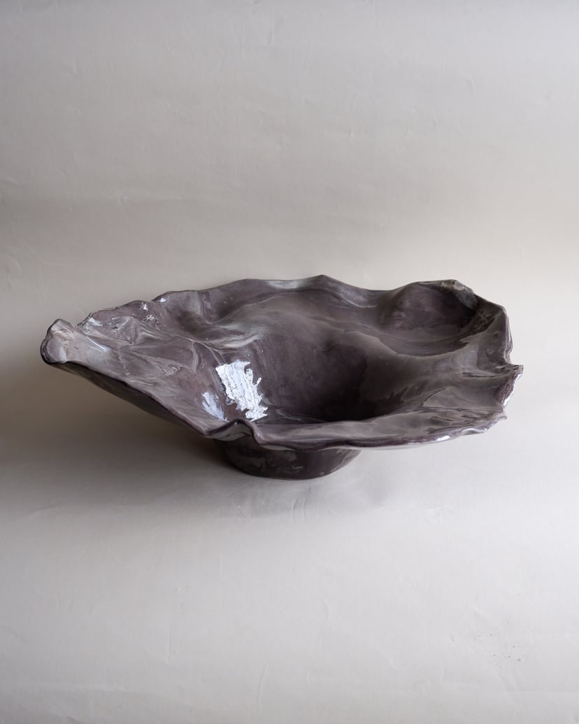The Floral- Marbled Centerpiece 07 - ceramiczna patera z kolekcji The Floral