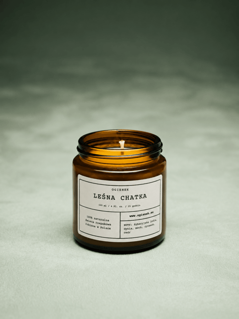 Leśna Chatka – świeca rzepakowa 120 ml