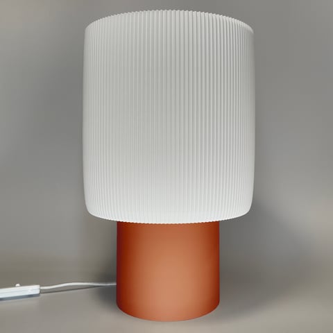 Lampka Celes Grande Terakota Biały