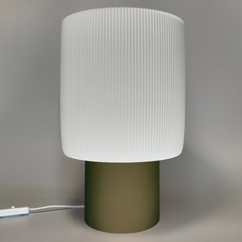 Lampka Celes Grande Oliwkowy Biały