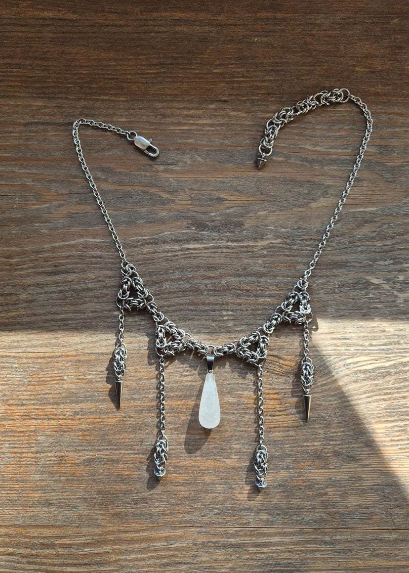 WHITE CLAWS naszyjnik chainmail