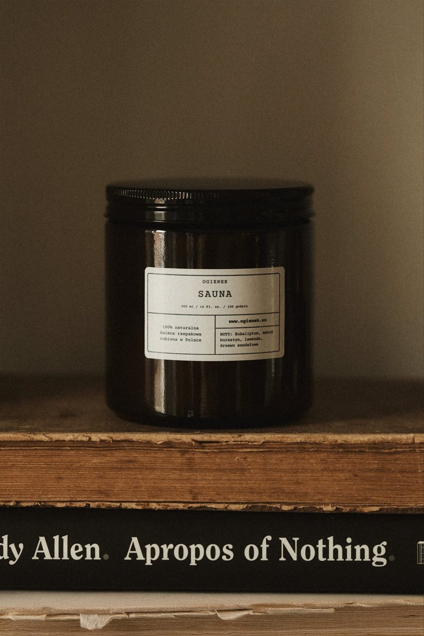 Sauna – świeca rzepakowa 500 ml