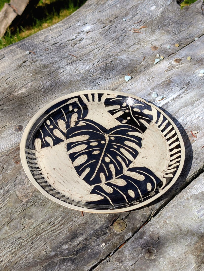 Talerz monstera