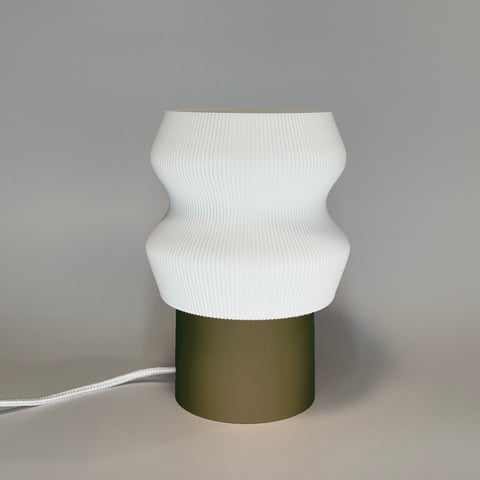 Lampka Ombra Oliwkowy Biały
