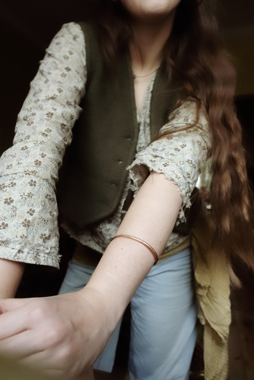 ✤ Wędrująca ✤ miedziana bransoletka