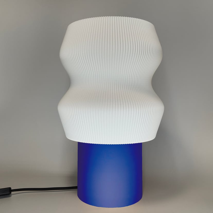 Lampka Ombra Grande Kobaltowy Czarny