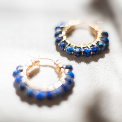 Kolczyki Royal | Lapis lazuli