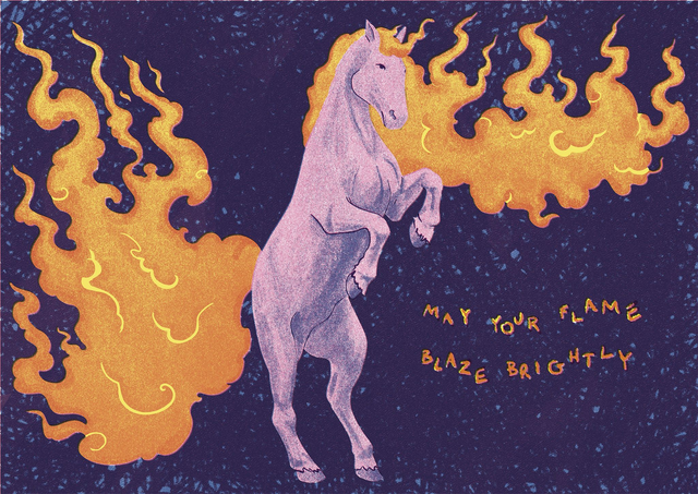 Plakat "Fire Horse" - A5
