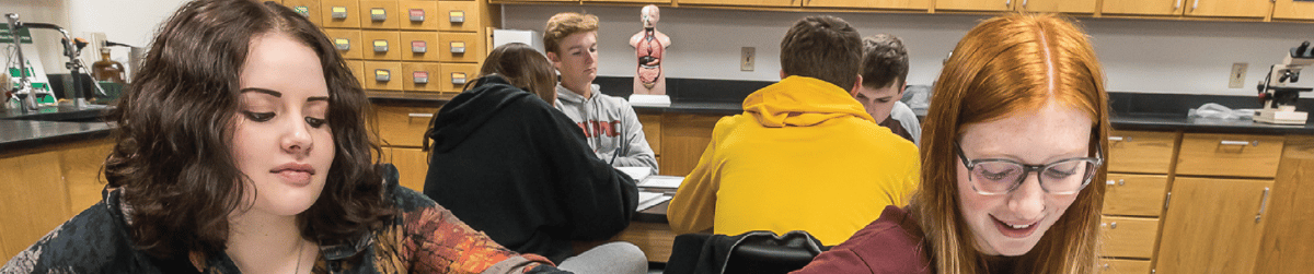Students in the lab