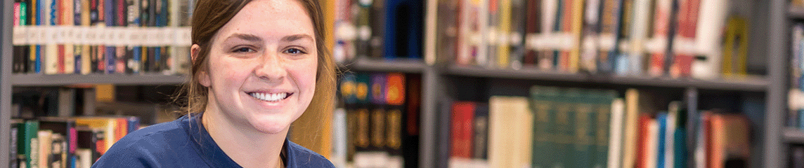 Student in the Library