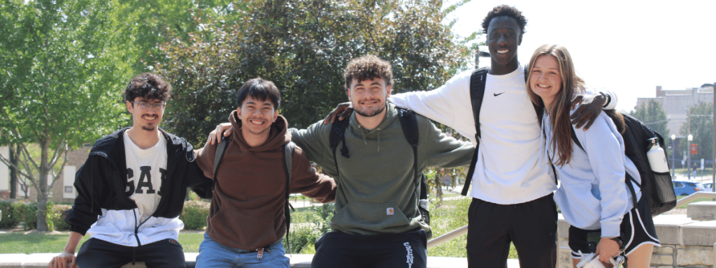 Trio group of students