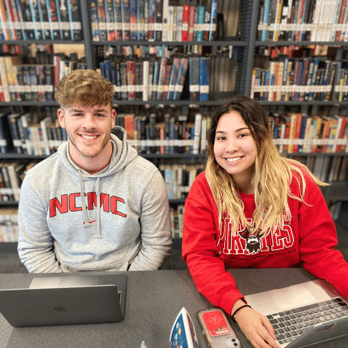 Library students