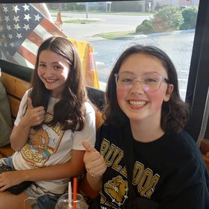 Children enjoying an event