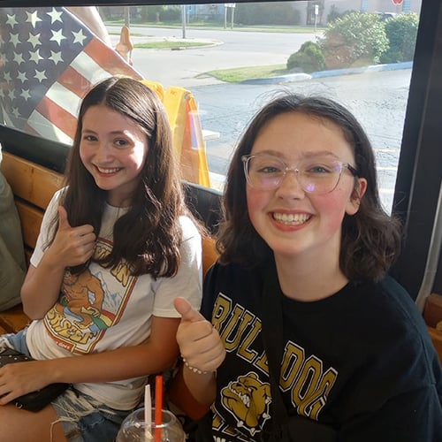 Children enjoying an event