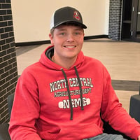 Student sitting in the Student Center