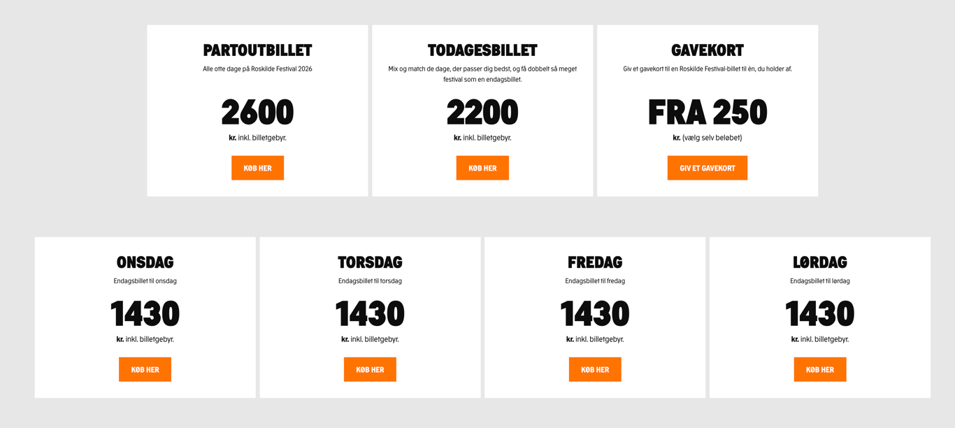 Program, billetter og camping i 2026