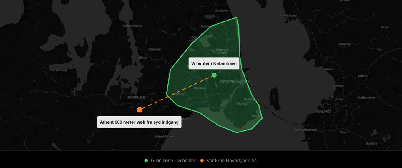 Afhentningsområde og udlevering til Levering til Roskilde Festival 2026
