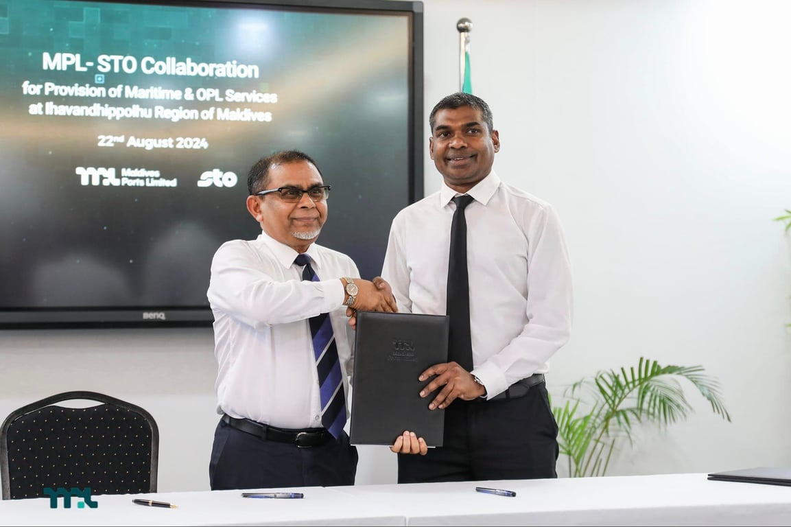 Cover image for MPL Signs MoU with STO to Collaborate on Providing Services in Ihavandhippolhu