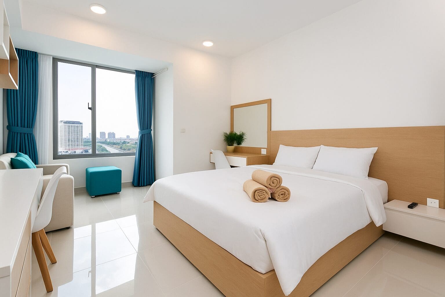 Căn hộ Studio RiverGate Residence Quận 4 view sông