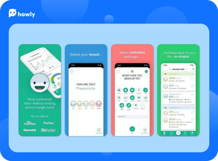 Track your mood swings with the app Daylio