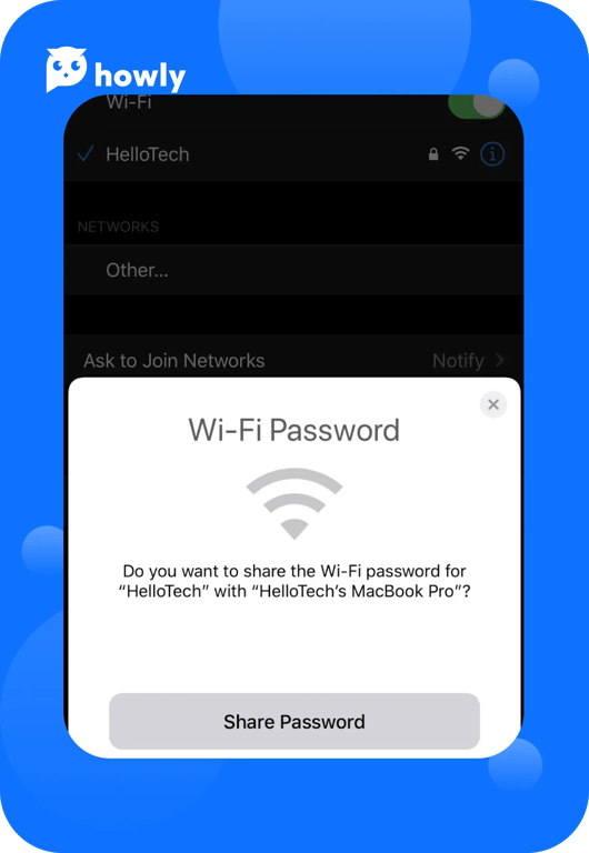 How to share Wi-Fi on iPhone