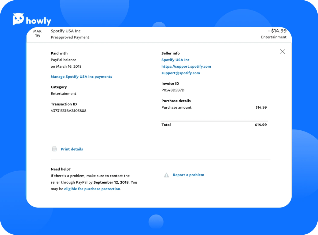 Spotify USA charge troubleshooting