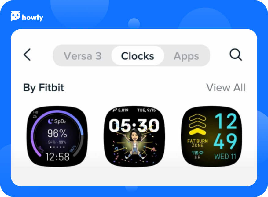 Choose Clocks from the list of icons at the top