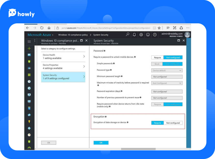 Windows recovery key in an Azure Active Directory account