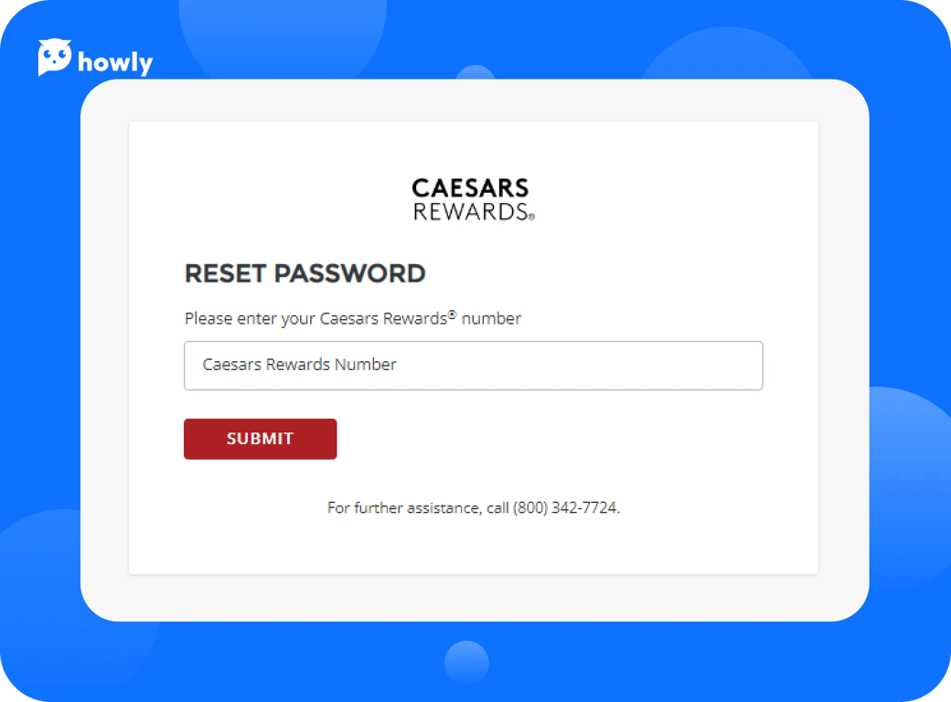 Caesars Rewards card login