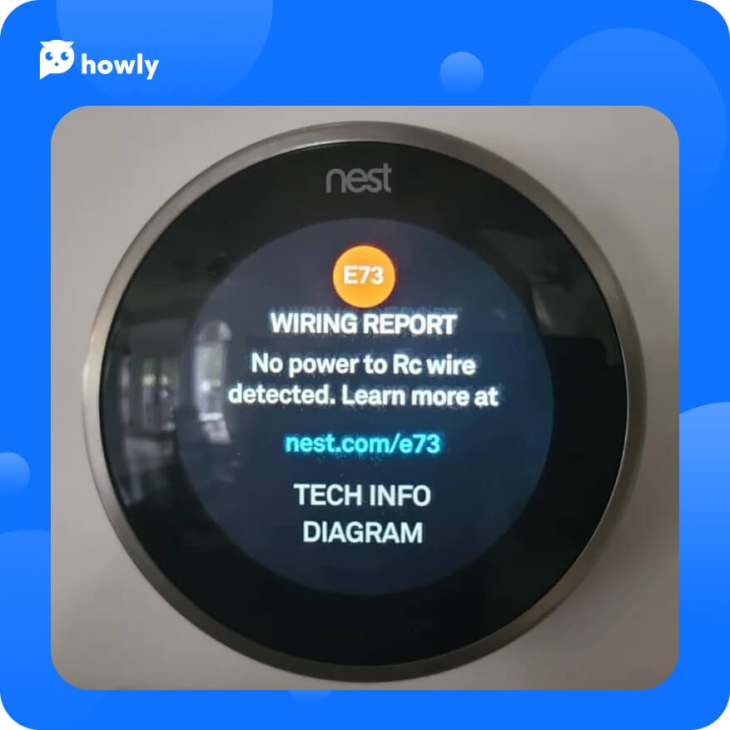 What does it mean if the thermostat nest has no power to RC Wire? Ways to fix it