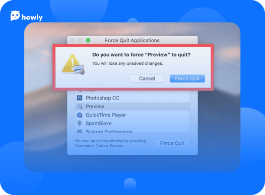 How to forcibly close an app on macOS