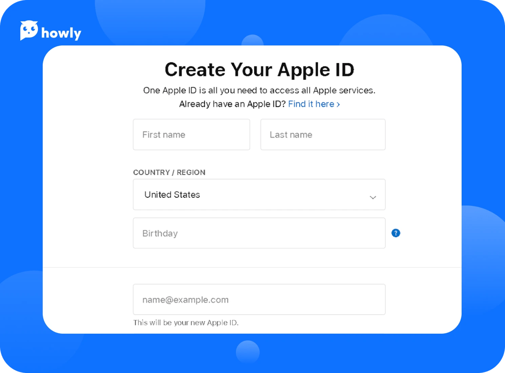 How to create an iCloud account