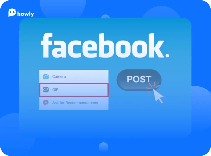 How can you add GIFs to Facebook?