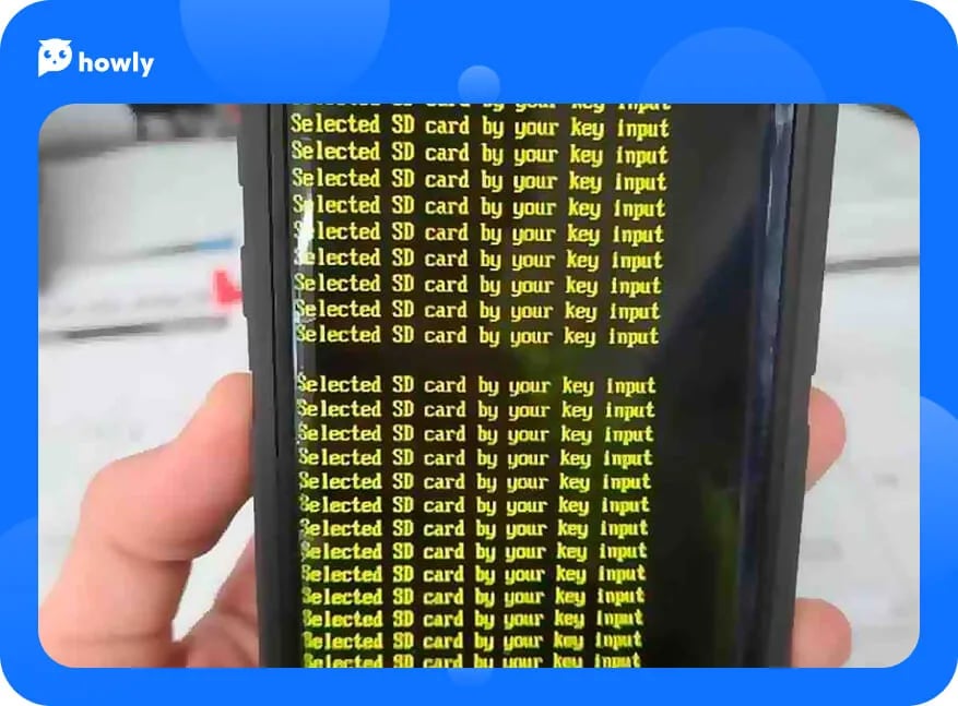 The screen of my phone has been saying "Selected SD card by your key input", and I don't know how to fix it: 4 methods you can try