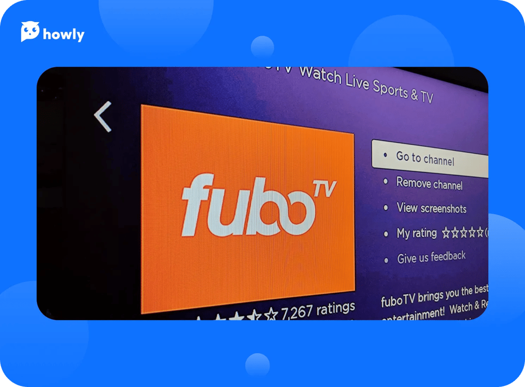 FuboTV app on a Roku