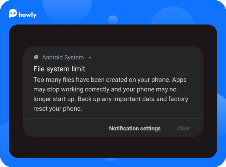 “File system limit” error on Android: how can you fix it?