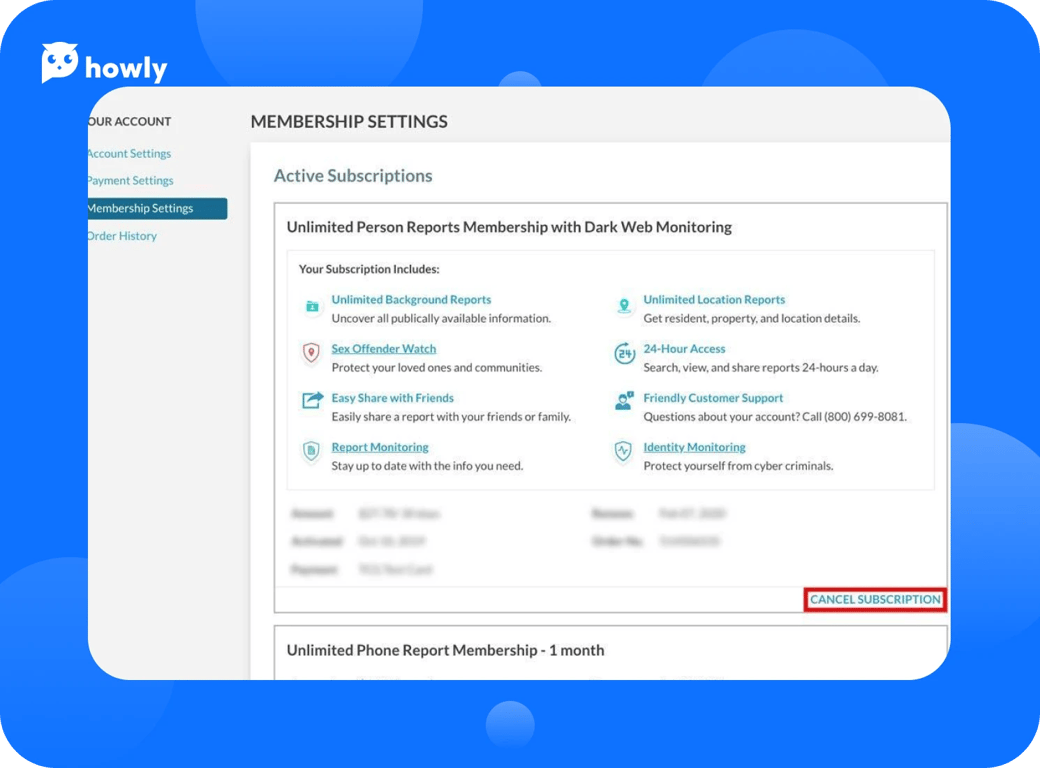 How to cancel TruthFinder subscription