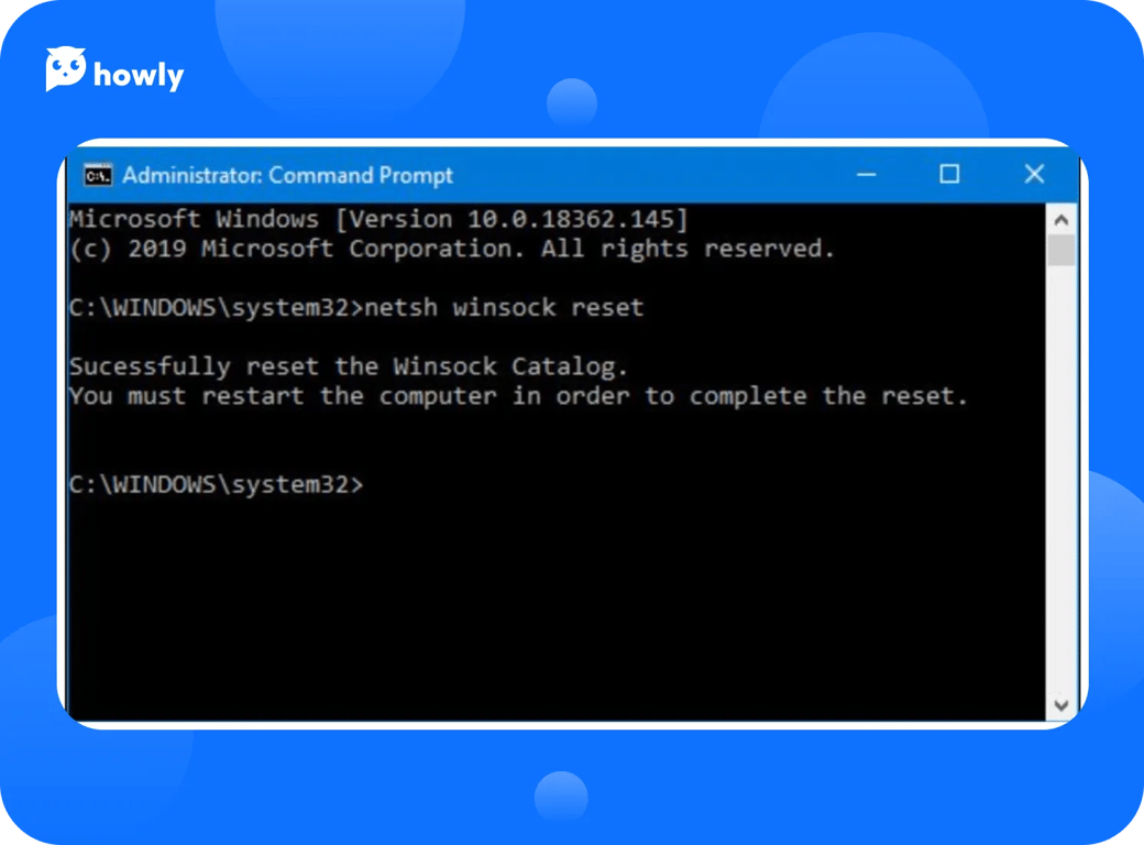 Error 1747 when starting the WLAN service