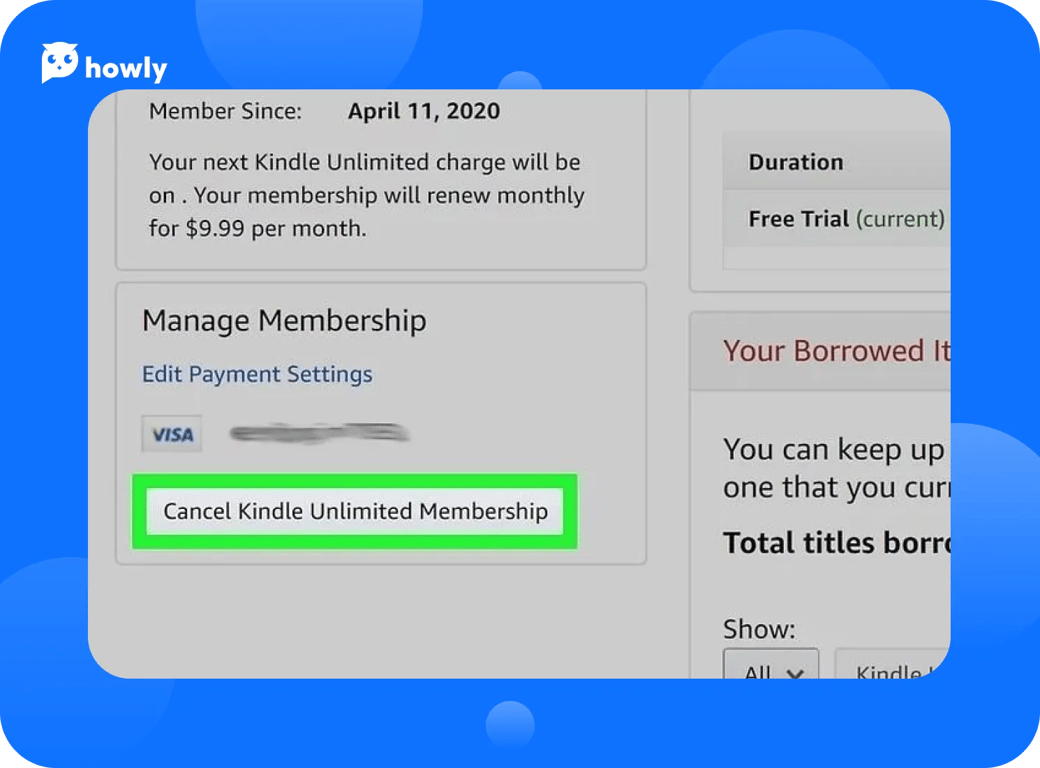 How to cancel Kindle Unlimited subscription