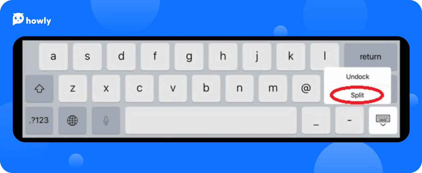 Enable Split Keyboard on iPad