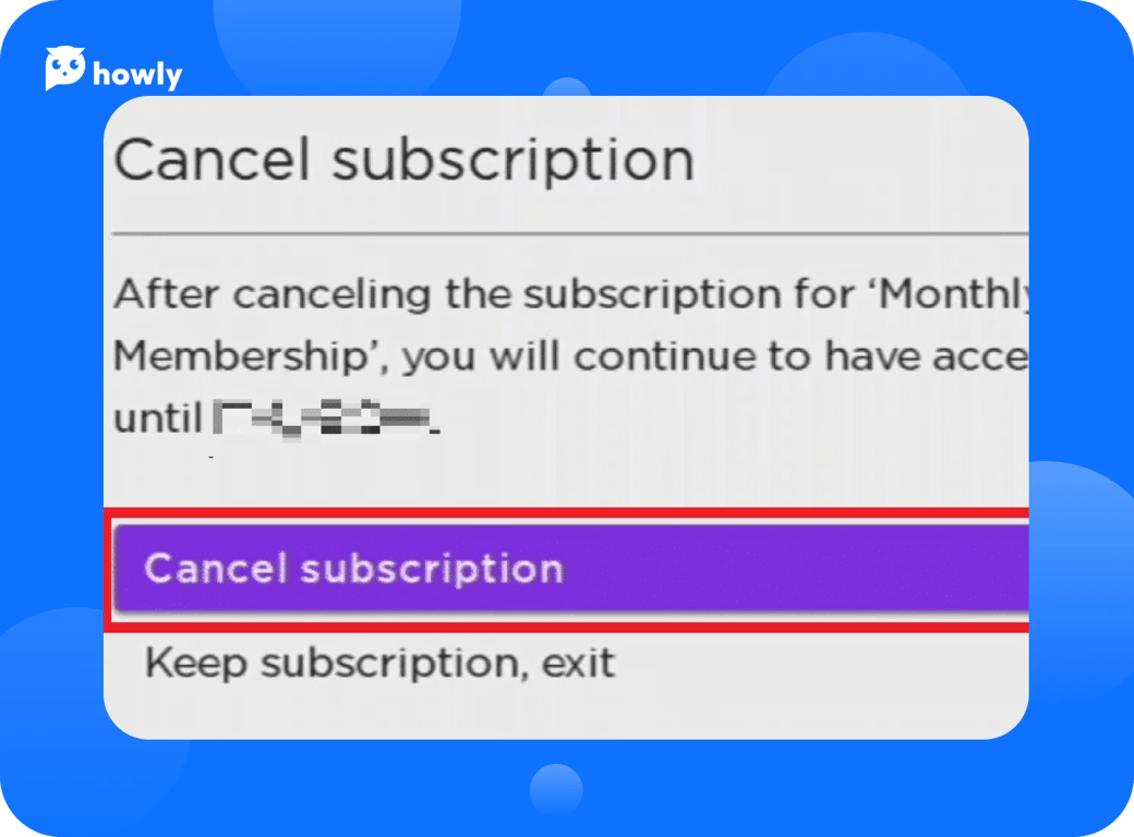 How to cancel CBS All Access subscription with Howly