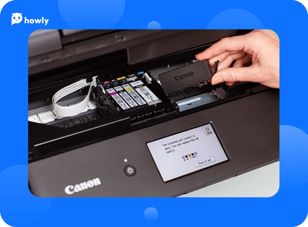 How to change ink in Canon printer