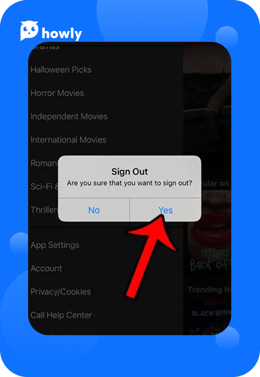 How to log out of Netflix on TV