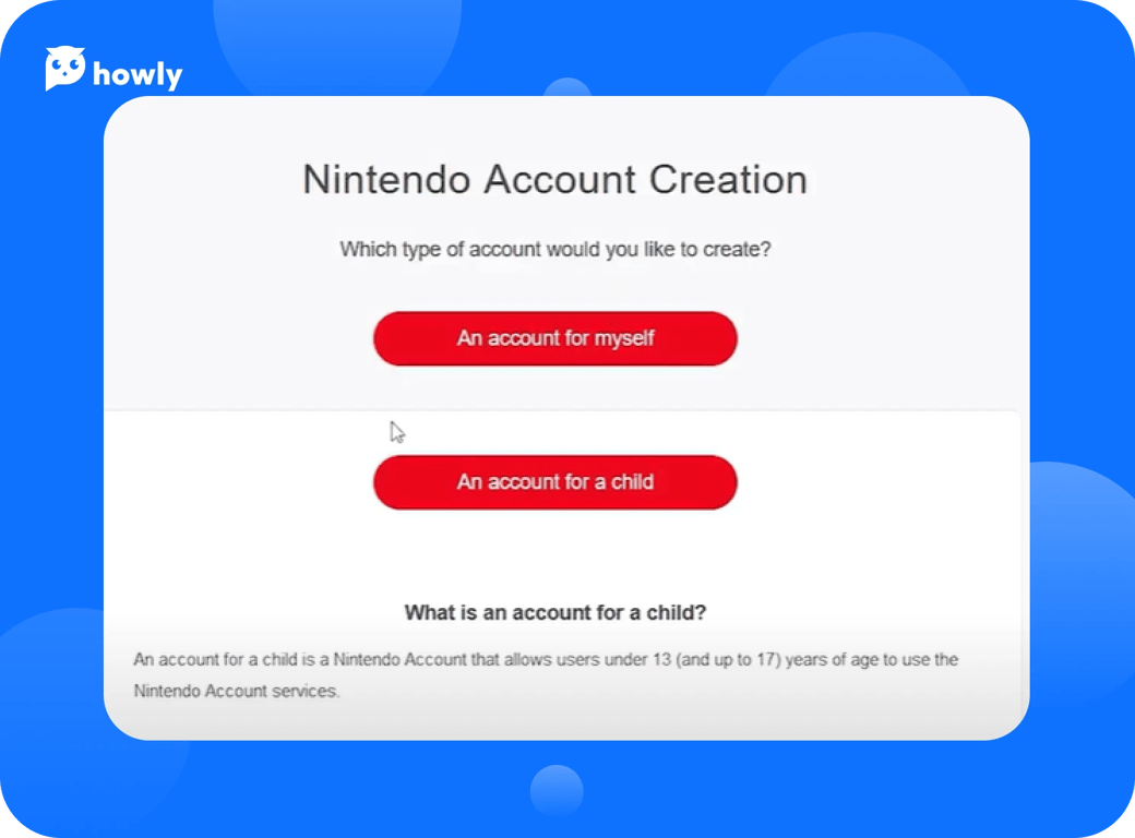 How to create Nintendo account