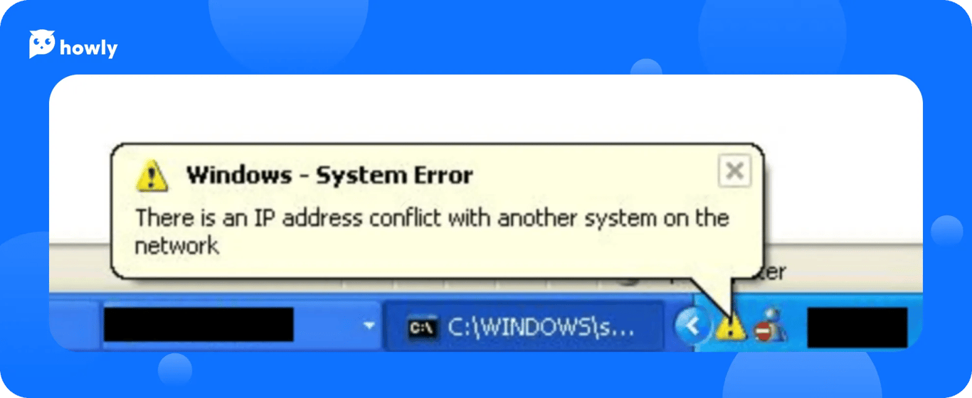 That is how the error window looks like in Windows XP
