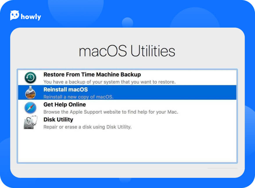 Steps to reinstall macOS