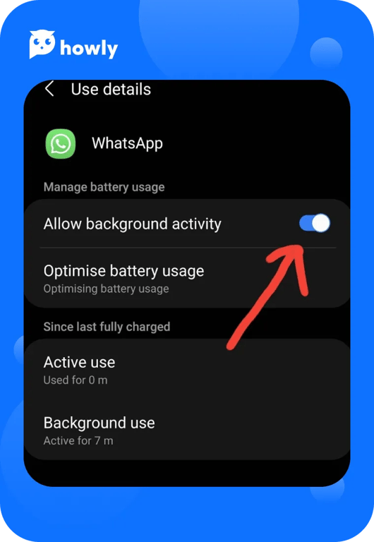 How to disable the Internet for WhatsApp