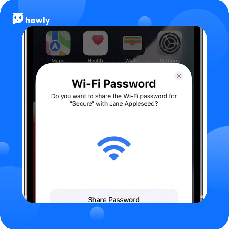 How to share Wi-Fi password